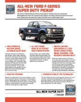 All-New 2017 Ford F-Series Super Duty Fact Sheet